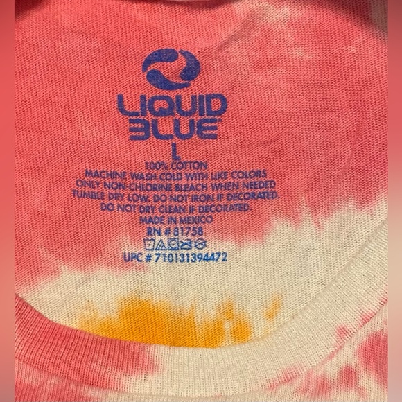 ✌️Woodstock 2016 Liquid Blue Men’s Tie Dye Music Festival T-Shirt. Size L.✌️ - Picture 5 of 9